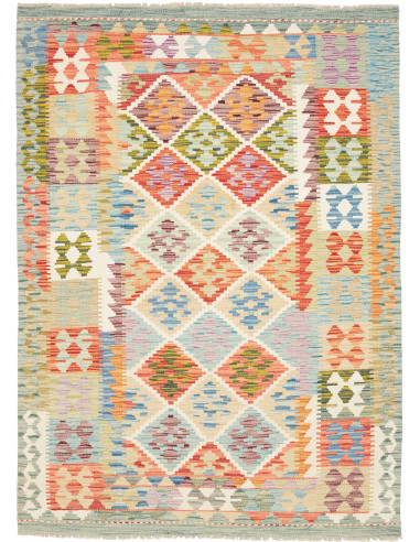 Kilim 131x175 Cm Kilim Afghanistan, Lana Cardata A Mano,