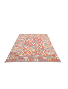 Kilim 174x241 Cm Kilim Afghanistan, Hand-carded Wool, Cotton 2