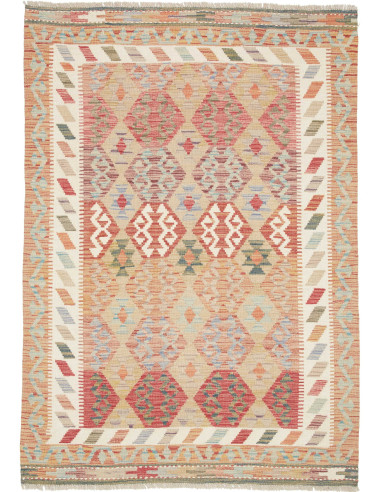 Kilim 126x178 Cm Kilim, Afghanistan, Lana Cardata A Mano,