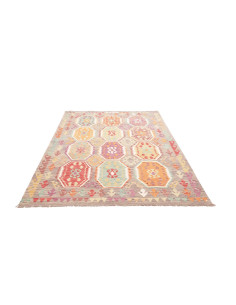 Kilim 174x247 Cm Kilim, Afghanistan, Hand-carded Wool warp: 2