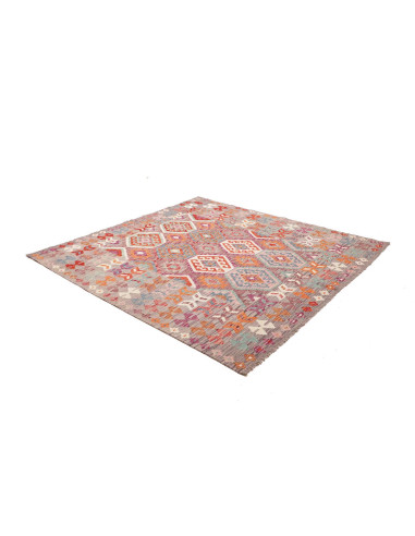 Kilim 204x209 Cm Kilim, Afghanistan, Hand-carded Wool warp: