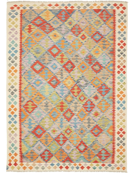 Kilim 172x238 Cm Kilim, Afghanistan, Hand-carded Wool