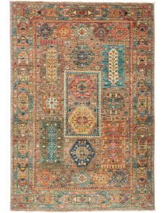 Tappeto Tribal Pakistan 126x181 Marrone Arancio