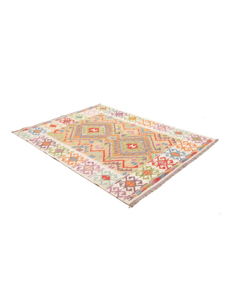 Kilim 148x192 Cm Kilim Afghanistan Hand-carded Wool Cotton