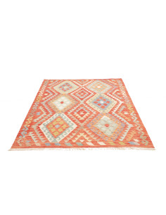 Kilim 150x192 Cm Kilim, Afghanistan, Hand-carded Wool, 2