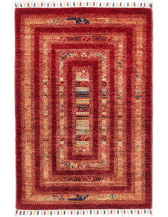 Tappeto Originale Siva Pakistan 80x116 Rosso Ma