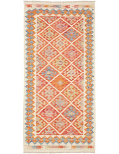Kilim 99x206 Cm Kilim Afghanistan, Hand-carded Wool,
