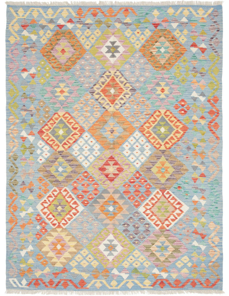 Kilim 148x194 Cm Kilim Afghanistan, Hand-carded Wool,