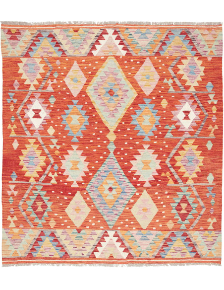 Kilim 148x162 Cm Kilim Afghanistan, Lana Cardata A Mano