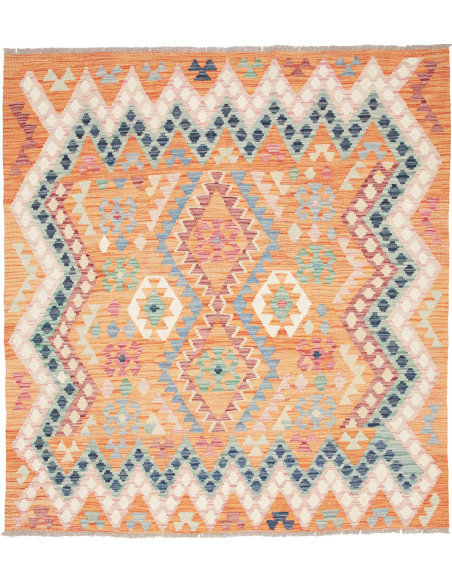 Kilim 151x164 Cm Kilim, Afghanistan, Lana Cardata A Mano
