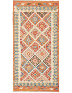 Kilim 102x198 Cm Kilim, Afghanistan, Lana Cardata A Mano,