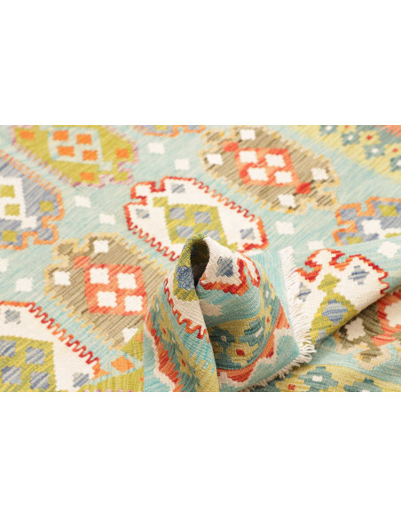 Kilim 126x184 Cm Kilim, Afghanistan, Hand-carded Wool warp: