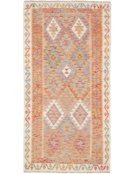Kilim 101x196 Cm Kilim, Afghanistan, Hand-carded Wool,