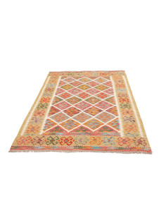 Kilim 129x191 Cm Kilim, Afghanistan, Hand-carded Wool warp: 2