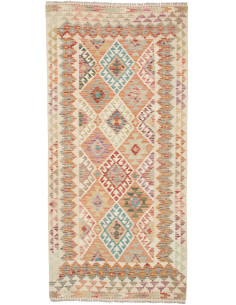 Kilim 94x201 Cm Kilim, Afghanistan, Hand-carded Wool,