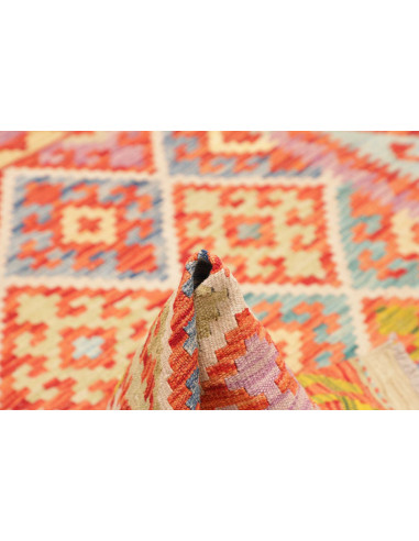 Kilim 126x180 Cm Kilim, Afghanistan, Hand-carded Wool warp: