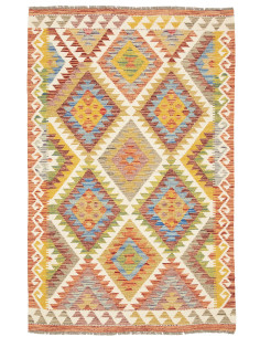 Kilim 99x155 Cm Kilim Afghanistan Hand-carded Wool Cotton