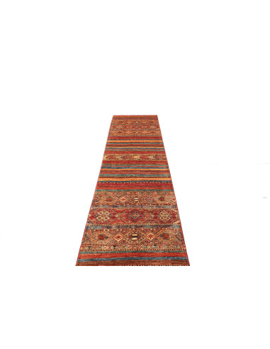 Tappeto Samarkand Pakistan rosso grigio 79x308