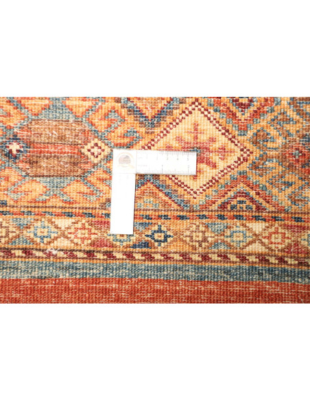 Tappeto Samarkand Pakistan rosso grigio 79x308