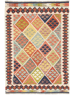 Kilim 107x151 Cm Kilim, Afghanistan, Lana Cardata A Mano