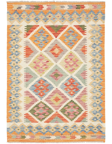 Kilim 100x141 Cm Kilim, Afghanistan, Hand-carded Wool warp: