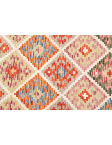 Kilim 102x198 Cm Kilim, Afghanistan, Lana Cardata A Mano,