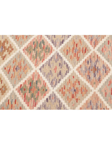 Kilim 100x202 Cm Kilim Afghanistan Hand-carded Wool Cotton