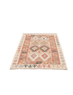 Kilim 101x142 Cm Kilim Afghanistan, Lana Cardata A Mano, 2