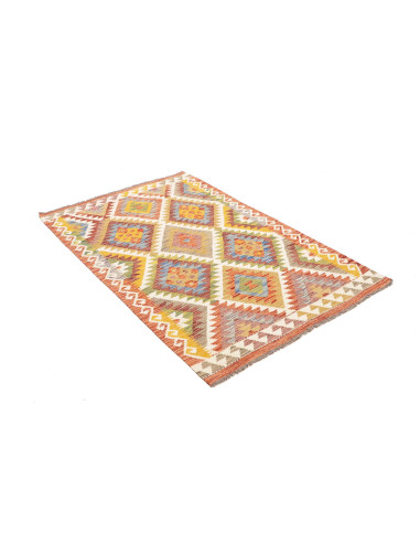 Kilim 99x155 Cm Kilim Afghanistan Lana Cardata A Mano Cotone