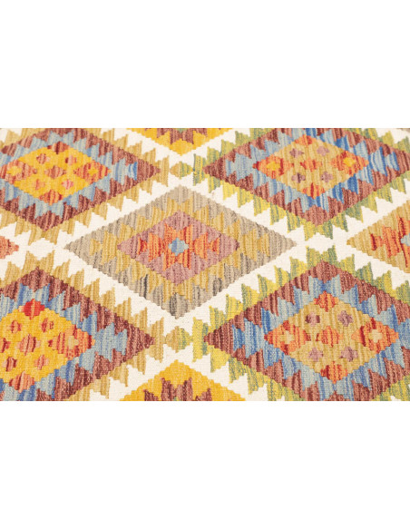 Kilim 99x155 Cm Kilim Afghanistan Lana Cardata A Mano Cotone