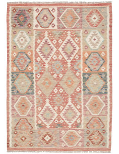 Kilim 106x148 Cm Kilim, Afghanistan, Lana Cardata A Mano
