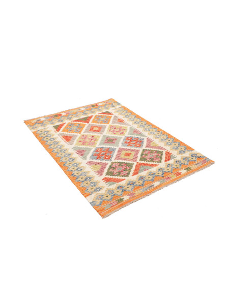 Kilim 100x141 Cm Kilim, Afghanistan, Hand-carded Wool warp: