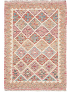 Kilim 105x150 Cm Kilim, Afghanistan, Hand-carded Wool warp: