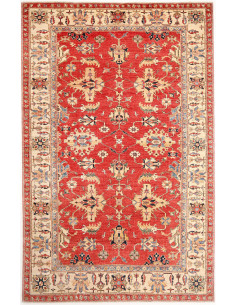 Kazak Fine 202x307 Cm Kazak Fine, Pakistan, Hand-carded Wool
