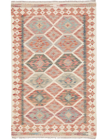 Kilim 95x151 Cm Kilim Afghanistan, Hand-carded Wool cotton