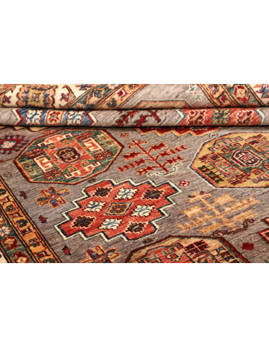 Tappeto Kazak Fine Pakistan marrone grigio 210x307