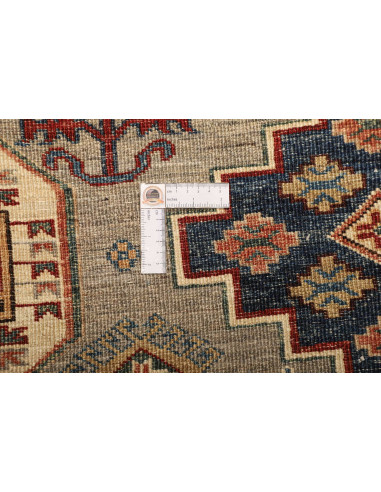 Tappeto Kazak Fine Pakistan marrone grigio 210x307