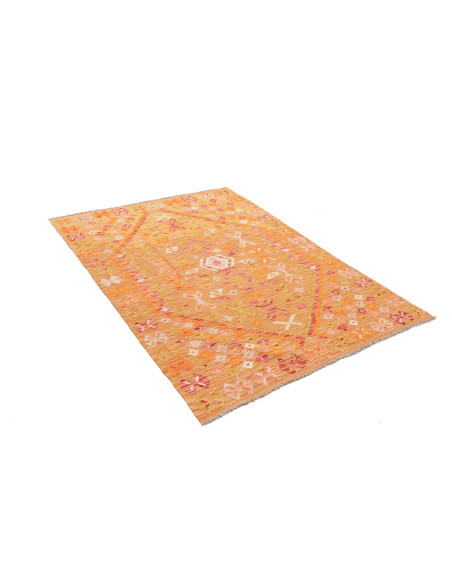 Kilim 129x176 Cm Kilim Afghanistan Hand-carded Wool