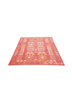 Kilim 135x172 Cm Kilim, Afghanistan, Hand-carded Wool warp: 2