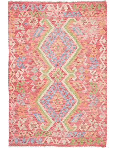 Kilim 126x187 Cm Kilim, Afghanistan, Lana Cardata A Mano