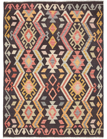 Kilim 129x175 Cm Kilim Afghanistan Hand-carded Wool warp: