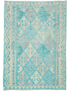 Kilim 126x177 Cm Kilim, Afghanistan, Hand-carded Wool warp: