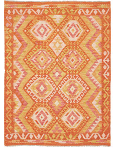 Kilim 129x177 Cm Kilim Afghanistan Lana Cardata A Mano