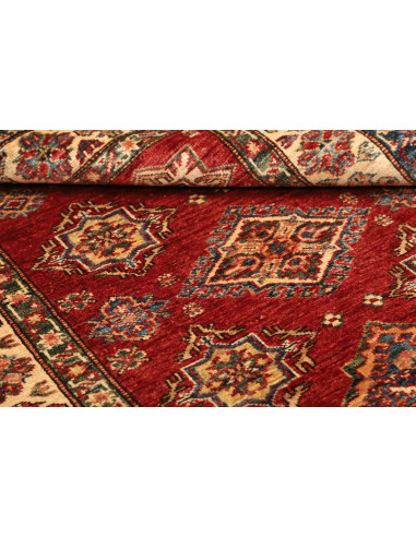 Rug Kazak Fine Pakistan brown yellow 100x140