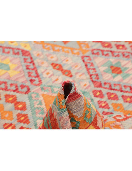 Kilim 129x168 Cm Kilim Afghanistan Lana Cardata A Mano