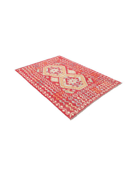 Kilim 129x179 Cm Kilim Afghanistan Lana Cardata A Mano