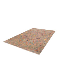 Scopri il tappeto Shahi Fine dal Pakistan: lana cardata a mano, disegno floreale a tutto campo con uccelli e paisley. Colori pas 2