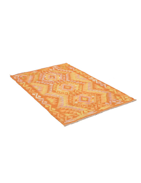 Kilim 99x147 Cm Kilim Afghanistan Lana Cardata A Mano Cotone