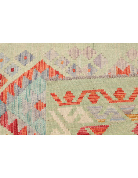 Kilim 97x145 Cm Kilim Afghanistan Lana Cardata A Mano Cotone