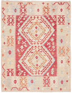 Kilim 126x167 Cm Kilim Afghanistan Hand-carded Wool Cotton